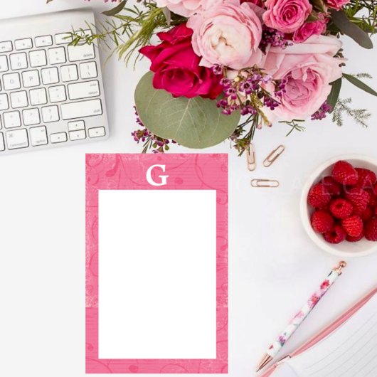Monogram Roze Briefpapier