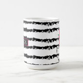 Monogram Roze Cactus striped Koffiemok (Center)