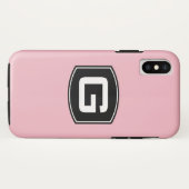 Monogram Roze Case-Mate iPhone Case (Achterkant (horizontaal))