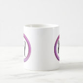 Monogram Roze Cirkel Koffiemok (Center)