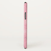 Monogram roze cirkels patroon Case-Mate iPhone case (Achterkant / rechts)