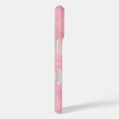 Monogram roze cirkels patroon Case-Mate iPhone case (Achterkant / Rechts)