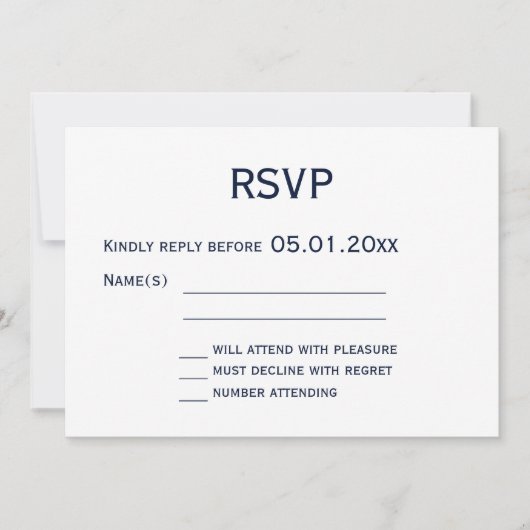 Monogram roze en blauwe homohuwelijk RSVP kaart (Voorkant)