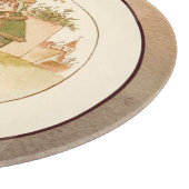Monogram Roze en Geel meisje Snijplank (Hoek)