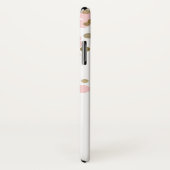 Monogram roze en goudolie Confetti Case-Mate iPhone Case (Achterkant / rechts)