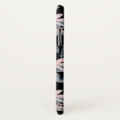 Monogram roze en grijze Floral Waterverf Case-Mate iPhone Case (Achterkant / rechts)