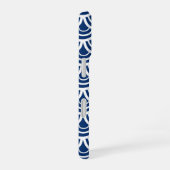 Monogram roze en zeemacht op visnr. iPhone 16 hoesje (Rechterkant)