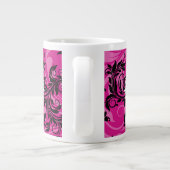 Monogram Roze en Zwart Roze Jumbo 20 oz. Mok (Achterkant)
