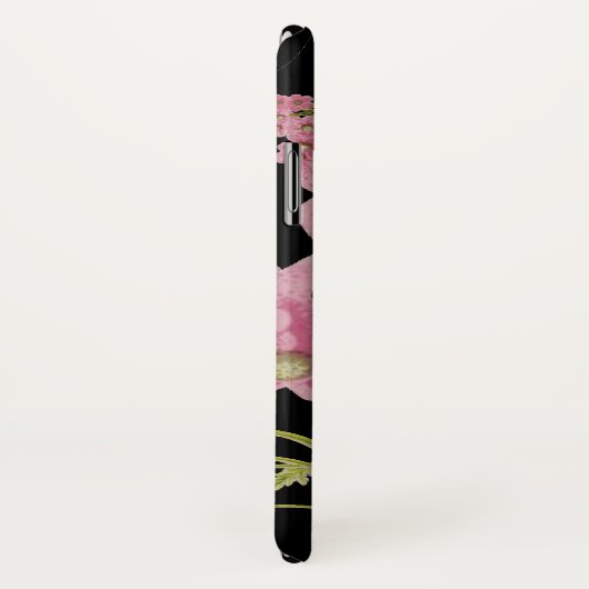 Monogram roze en zwarte Achillea Case-Mate iPhone Case (Achterkant / rechts)