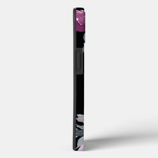 Monogram Roze Floral Case-Mate iPhone Case (Achterkant / Rechts)