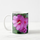 Monogram Roze Floral Foto Koffiemok (Links)