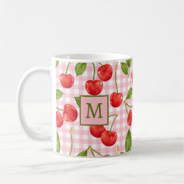 Monogram Roze Gingham & Kersen Mok