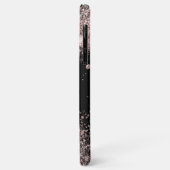 Monogram roze glans Case-Mate iPhone case (Achterkant/links)