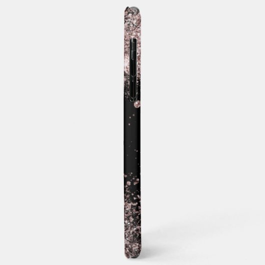 Monogram roze glans Case-Mate iPhone case (Achterkant/links)