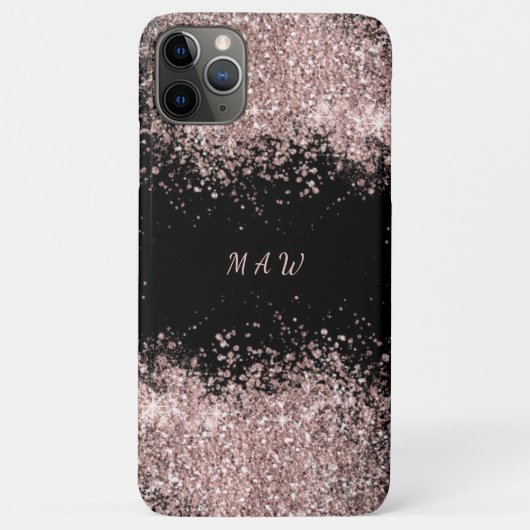 Monogram roze glans Case-Mate iPhone case (Achterkant)