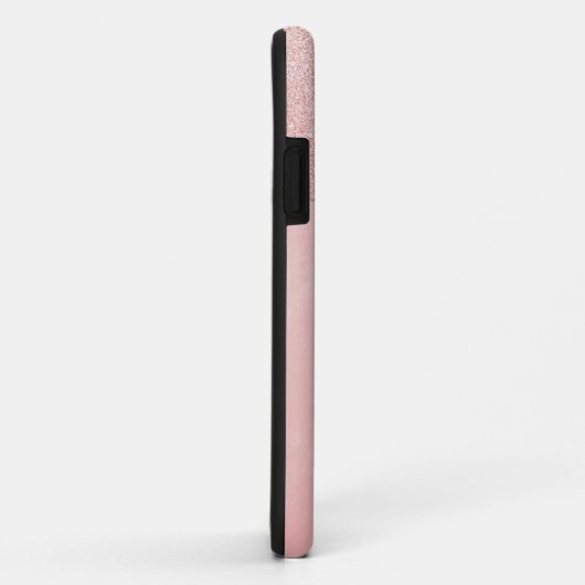 Monogram roze glitter druppelt gloed Case-Mate iPhone case (Achterkant/rechts)