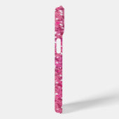 Monogram Roze Glitter Glamour Meisjesachtige Trend Case-Mate iPhone Case (Achterkant / Rechts)