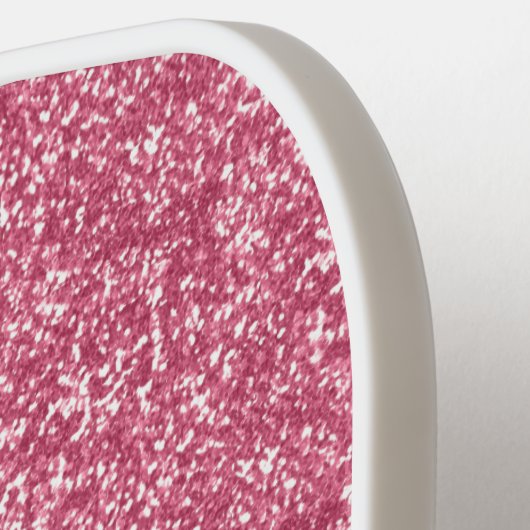 Monogram Roze Glitter Gray Sparkle Trendy Glam Pickleball Paddle (Links Detail)
