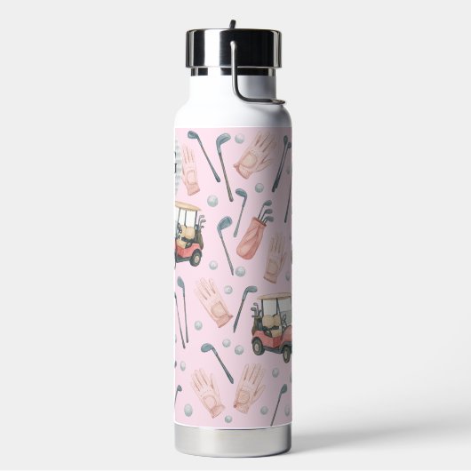 Monogram Roze Golf Uitrusting Waterfles (Links)