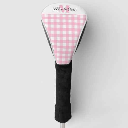Monogram Roze Golfheadcover (Voorkant)