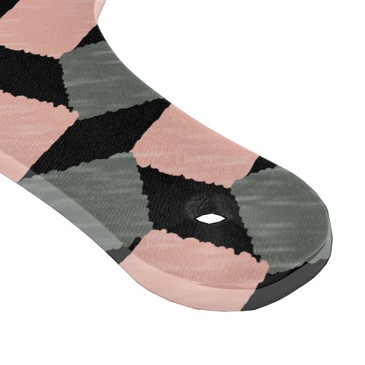 Monogram roze grijze geometrische ijkplanken snijplank (Hoek)