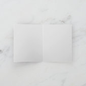 Monogram Roze Groene Bloemige Achternaam Dank je Notitiekaartje (Binnen)