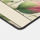 Monogram Roze & Groene Tulpen Bladmuziek Bureaumat (Hoek)