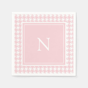 Monogram Roze Hondentandruit Servet