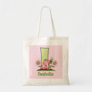 Monogram roze inktvis kind I Tote Bag