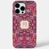 Monogram Roze & Kleurrijk Case-Mate iPhone Case (Achterkant)
