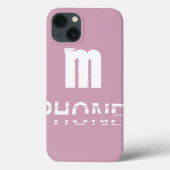 Monogram Roze Koel Modern Case-Mate iPhone Case (Achterkant)