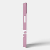 Monogram Roze Koel Modern Case-Mate iPhone Case (Achterkant / Rechts)