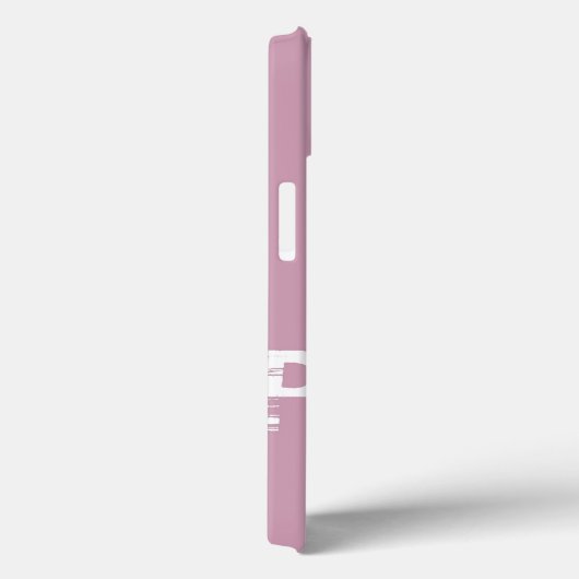 Monogram  Roze Koel Modern Case-Mate iPhone Case (Achterkant / Rechts)
