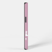 Monogram Roze Koel Modern iPhone Hoesje (Rechterkant)