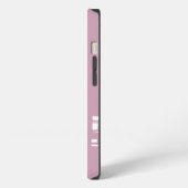 Monogram Roze Koel Modern iPhone Hoesje (Linkerkant)