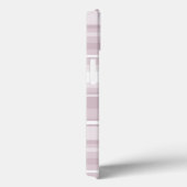 Monogram roze kwarts strepen Case-Mate iPhone hoes (Achterkant / Rechts)
