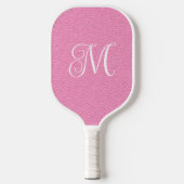 Monogram roze leder Kijk Meisjes Curly Pickleball Paddle (Voorkant)