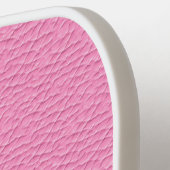 Monogram roze leder Kijk Meisjes Curly Pickleball Paddle (Links Detail)