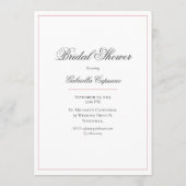 Monogram Roze  Luchters Vrijgezellenfeest Kaart (Achterkant)