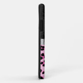 Monogram, roze luipaard, iPhone 5 Hoesje (Achterkant/rechts)