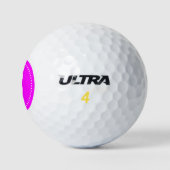 Monogram Roze met Stippen Golfballen (Logo)