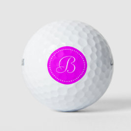 Monogram Roze met Stippen Golfballen