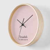 Monogram Roze Modern Minimalistisch Vrouwelijk (Hoek)