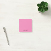 Monogram Roze Modern Minimalistisch Vrouwelijk Post-it® Notes (Kantoor)