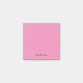 Monogram Roze Moderne Minimalistische Vrouwelijke Post-it® Notes