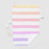 Monogram Roze Paars Wit Aquarel Golfhanddoek (Insitu)