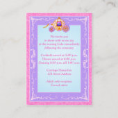 Monogram Roze, Paarse Sprookjesbehuizing Kaart (Achterkant)