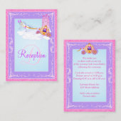 Monogram Roze, Paarse Sprookjesbehuizing Kaart (Voorkant / Achterkant)