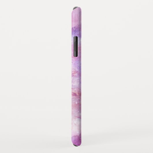 Monogram Roze & Paarse Waterverf Abstracte Galaxy Case-Mate iPhone Case (Achterkant/rechts)