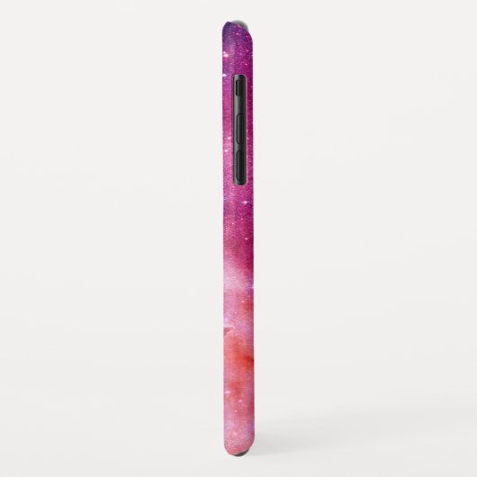 Monogram Roze & Paarse Waterverf Abstracte Galaxy Case-Mate iPhone Case (Achterkant/links)